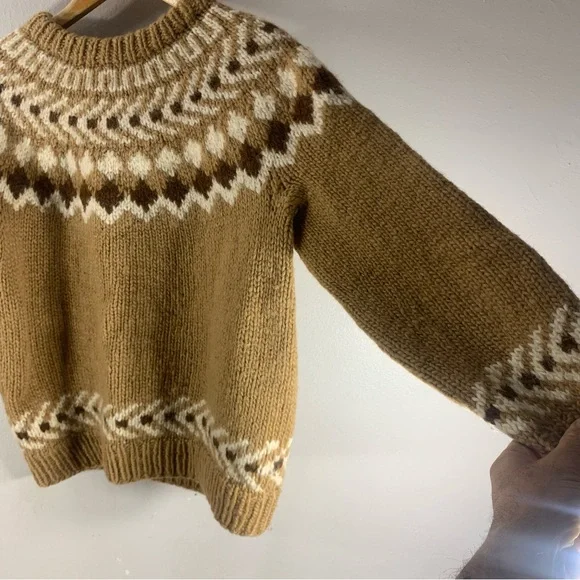 Vintage hand made wool sweater , cardigan fairy - Picture 5 of 11